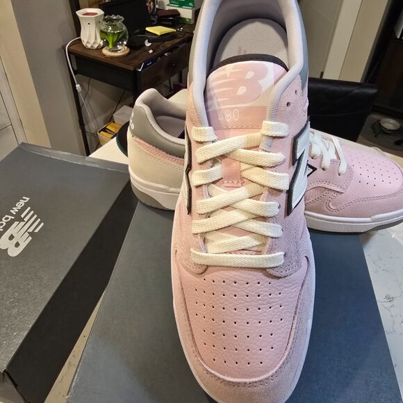 New Balance 480 Men's Shoes Pink/Pink bb480-lth Sneakers Shoes MENS SIZE 10 NEW - Picture 2 of 10